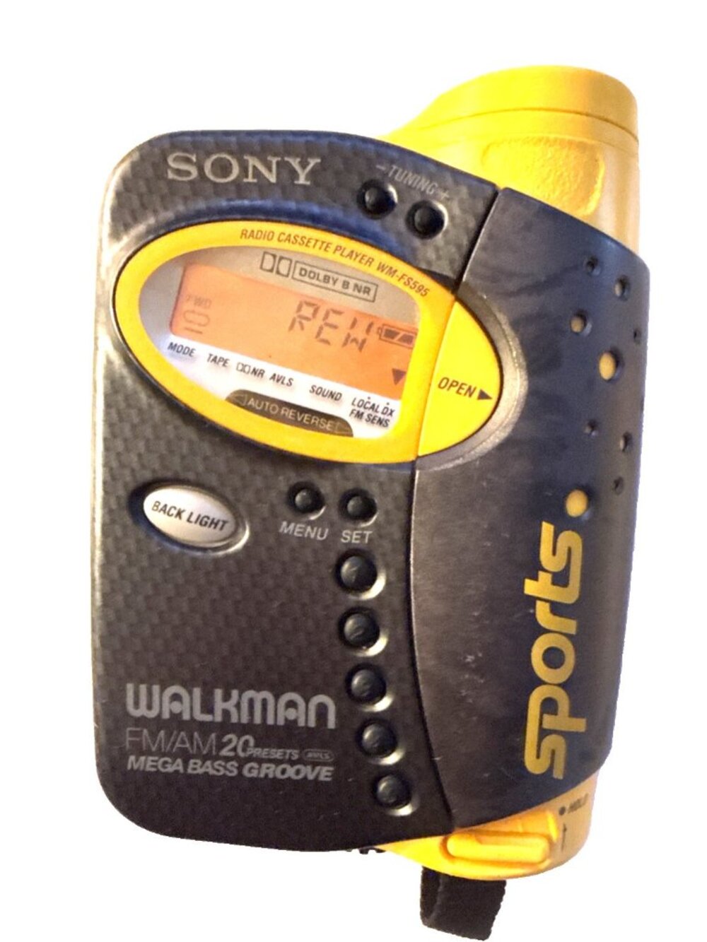WORKING Rare Vintage Sony Sports Walkman Stereo Cassette Player AM/FM WM-FS595 - Picture 15 of 16